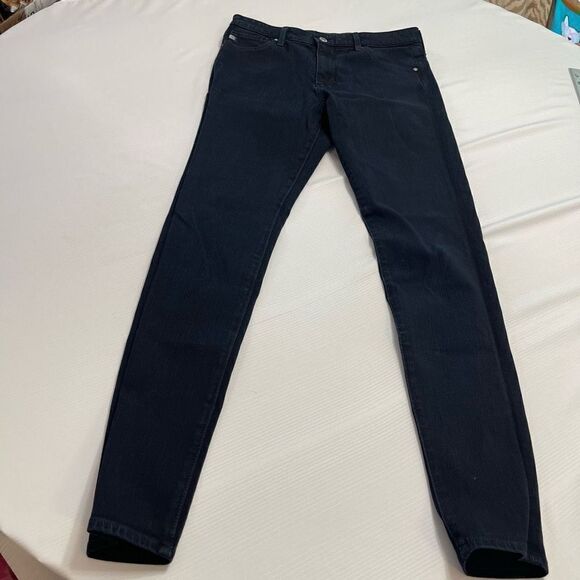 Adriano Goldschmied The Farrah Skinny High Rise Dark Blue Wash Denim Jeans Sz 28 - Picture 1 of 9